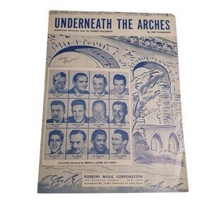 Underneath The Arches Vintage Sheet Music Robbins Music Corporation 1932 Piano